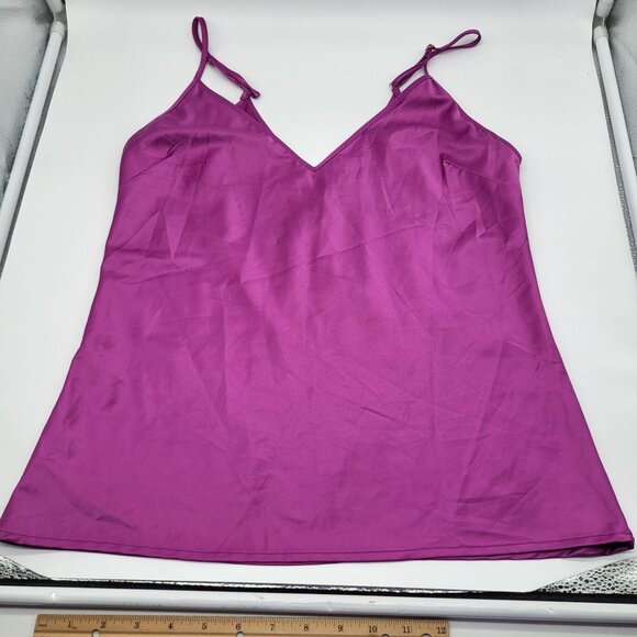 Zara Fuschia Pink Purple Cami Tank Top SZ M - Picture 4 of 7